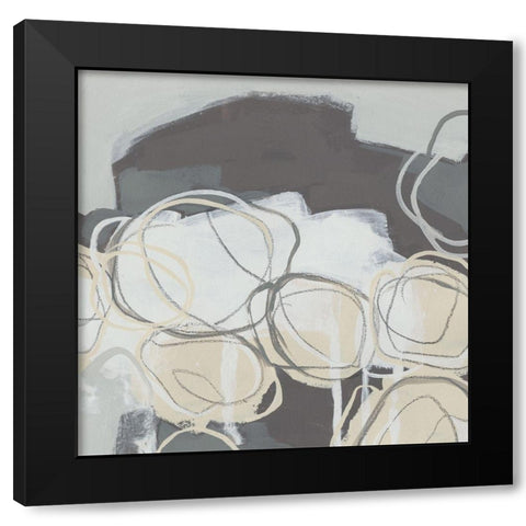 Granite Rose III Black Modern Wood Framed Art Print by Vess, June Erica