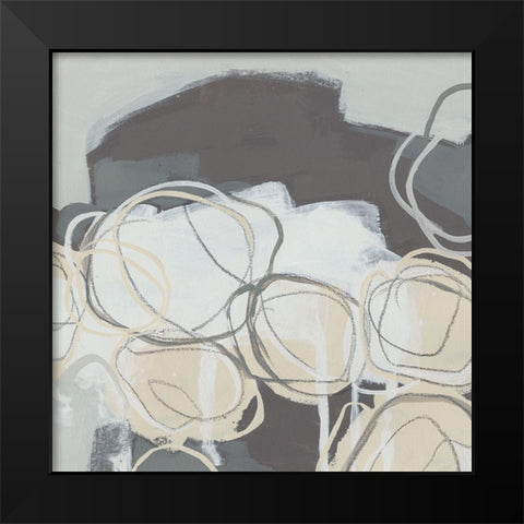Granite Rose III Black Modern Wood Framed Art Print by Vess, June Erica