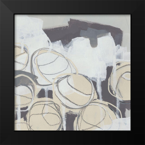 Granite Rose IV Black Modern Wood Framed Art Print by Vess, June Erica
