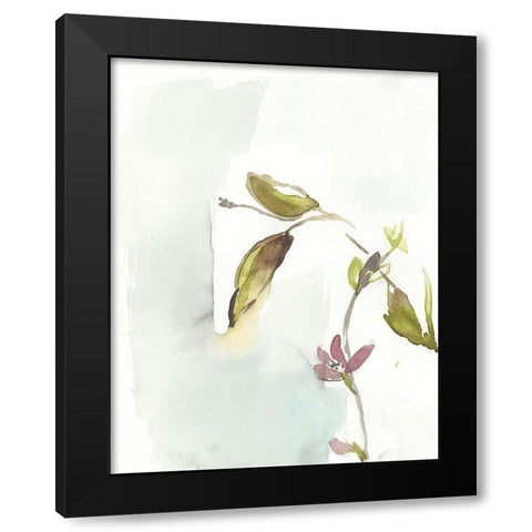 First Blooms I Black Modern Wood Framed Art Print by Goldberger, Jennifer