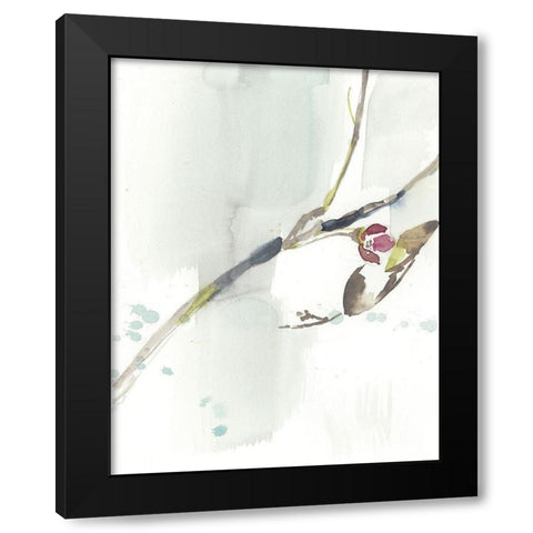 First Blooms IV Black Modern Wood Framed Art Print by Goldberger, Jennifer