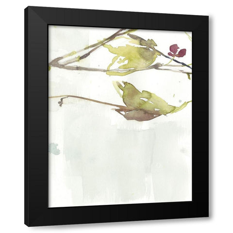 First Blooms V Black Modern Wood Framed Art Print by Goldberger, Jennifer