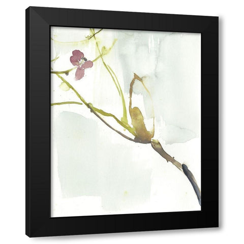 First Blooms VI Black Modern Wood Framed Art Print by Goldberger, Jennifer