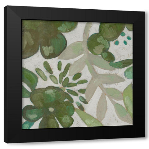 Greenery III Black Modern Wood Framed Art Print by Zarris, Chariklia