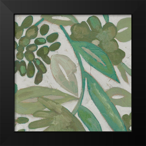 Greenery IV Black Modern Wood Framed Art Print by Zarris, Chariklia