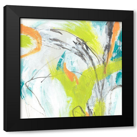 Piquant II Black Modern Wood Framed Art Print with Double Matting by Vess, June Erica