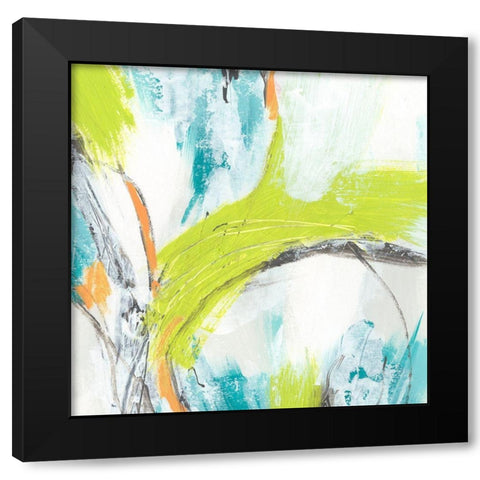 Piquant III Black Modern Wood Framed Art Print with Double Matting by Vess, June Erica