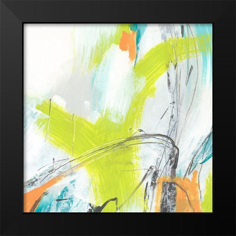 Piquant IV Black Modern Wood Framed Art Print by Vess, June Erica