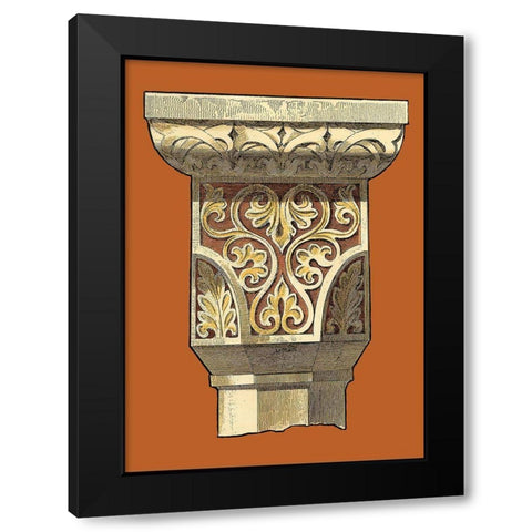 Graphic Capital VI Black Modern Wood Framed Art Print with Double Matting by Vision Studio