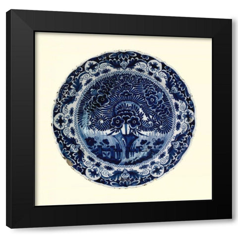 Non-Embellished Earthenware I Black Modern Wood Framed Art Print with Double Matting by Vision Studio