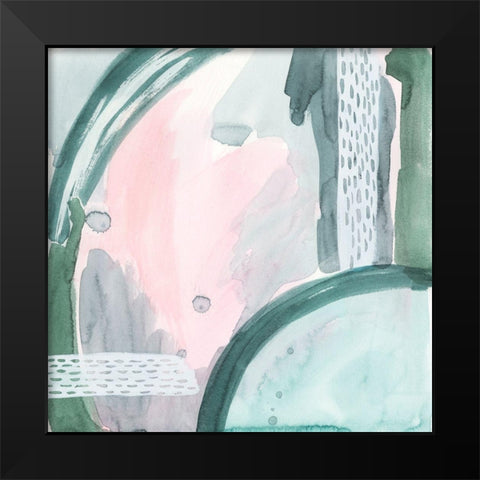 Pastel Scribe VI Black Modern Wood Framed Art Print by Popp, Grace