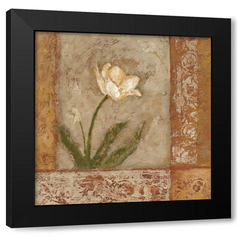 Morning Floral I Black Modern Wood Framed Art Print by Bagnato, Judi