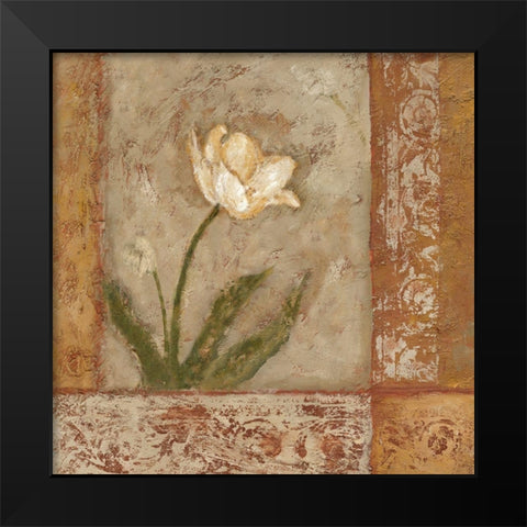 Morning Floral I Black Modern Wood Framed Art Print by Bagnato, Judi