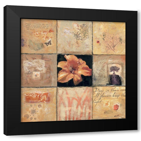 Golden Light Composition I Black Modern Wood Framed Art Print by Bagnato, Judi