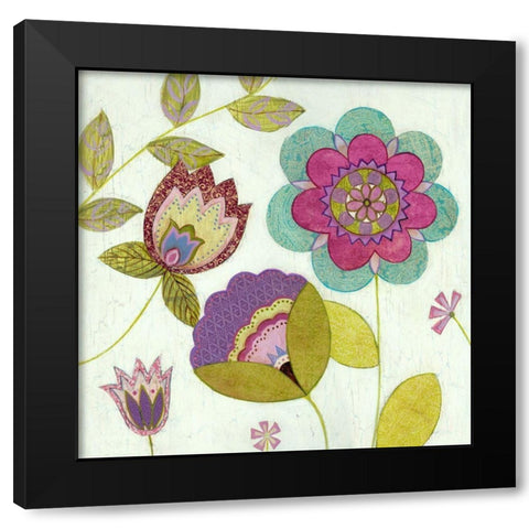 Tribeca III Black Modern Wood Framed Art Print with Double Matting by Tbs