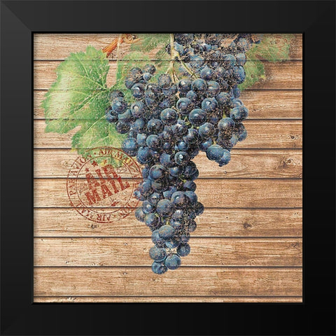 Grape Crate I Black Modern Wood Framed Art Print by Nobleworks Inc.