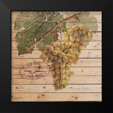 Grape Crate II Black Modern Wood Framed Art Print by Nobleworks Inc.