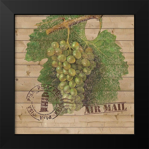 Grape Crate IV Black Modern Wood Framed Art Print by Nobleworks Inc.