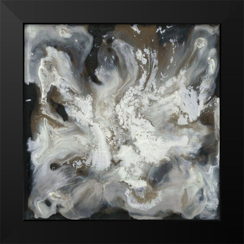 Transmutation II Black Modern Wood Framed Art Print by Bramma, Lila