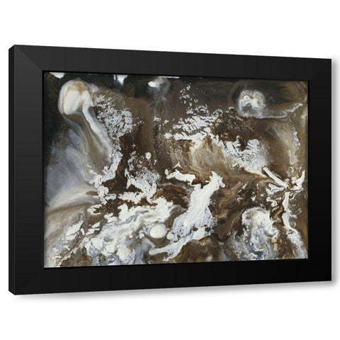 Transmutation III Black Modern Wood Framed Art Print with Double Matting by Bramma, Lila