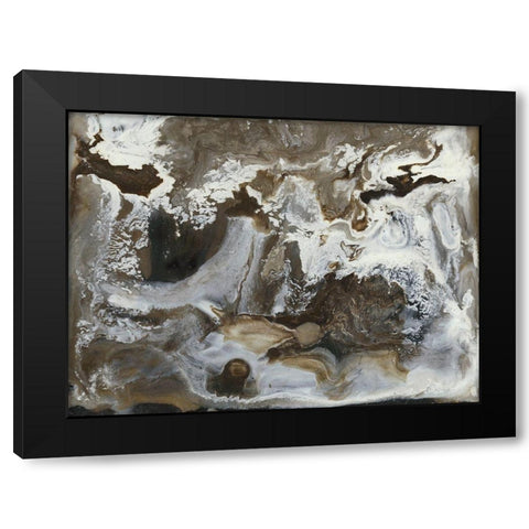 Transmutation IV Black Modern Wood Framed Art Print with Double Matting by Bramma, Lila