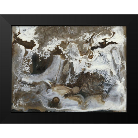 Transmutation IV Black Modern Wood Framed Art Print by Bramma, Lila