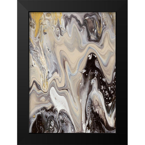 Master of Cycles Black Modern Wood Framed Art Print by Bramma, Lila