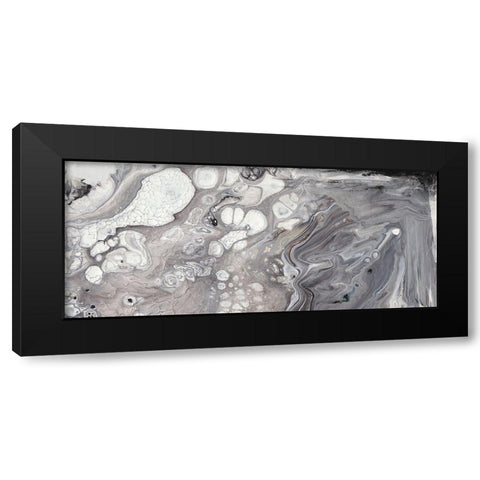 Cycle I Black Modern Wood Framed Art Print with Double Matting by Bramma, Lila