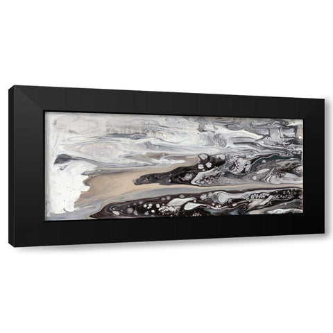Cycle III Black Modern Wood Framed Art Print by Bramma, Lila