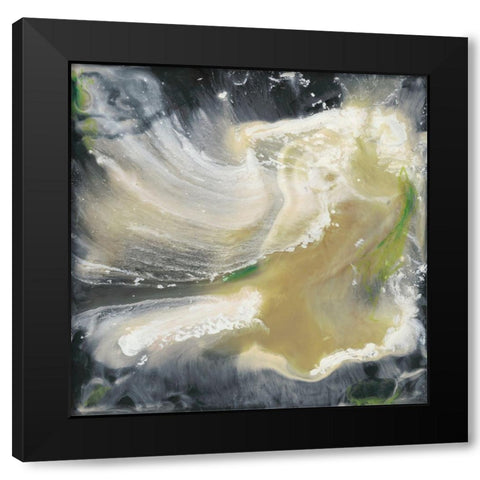 Ascension Abstract II Black Modern Wood Framed Art Print by Bramma, Lila