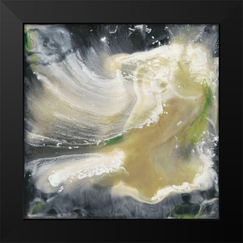 Ascension Abstract II Black Modern Wood Framed Art Print by Bramma, Lila
