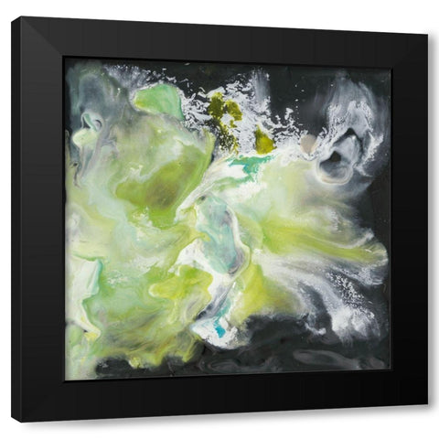 Ascension Abstract III Black Modern Wood Framed Art Print by Bramma, Lila