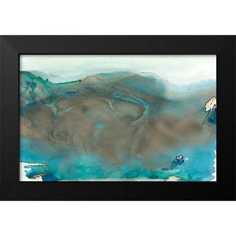 Align with Life I Black Modern Wood Framed Art Print by Bramma, Lila