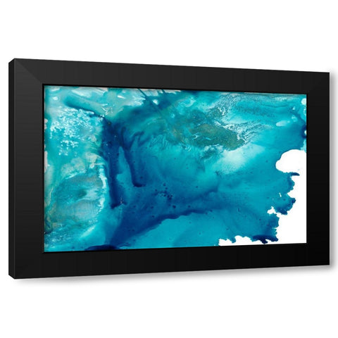 Align with Life V Black Modern Wood Framed Art Print by Bramma, Lila