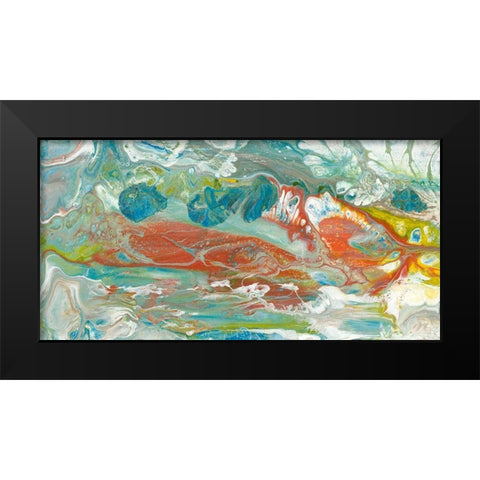 Color of Life II Black Modern Wood Framed Art Print by Bramma, Lila