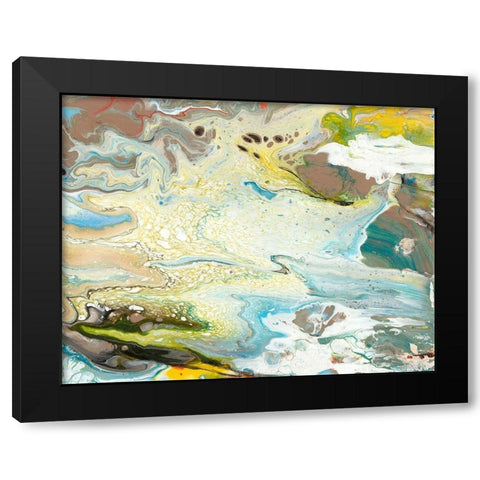 Color of Life III Black Modern Wood Framed Art Print by Bramma, Lila