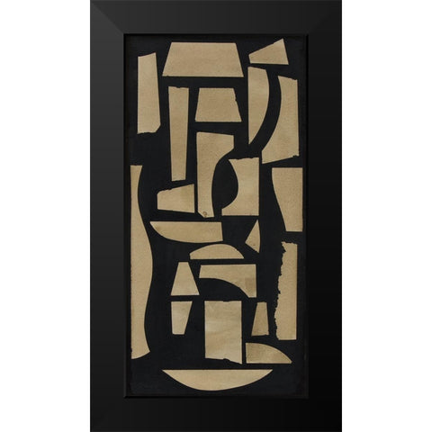 Finial II Black Modern Wood Framed Art Print by Delamater, Rob