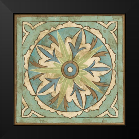 Ornamental Tile II Black Modern Wood Framed Art Print by Zarris, Chariklia