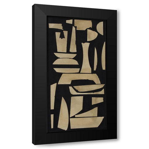 Finial IV Black Modern Wood Framed Art Print with Double Matting by Delamater, Rob