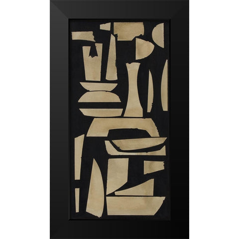 Finial IV Black Modern Wood Framed Art Print by Delamater, Rob