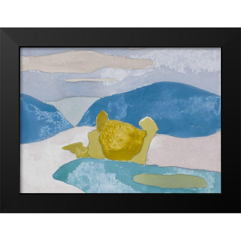 French Countryside I Black Modern Wood Framed Art Print by Delamater, Rob