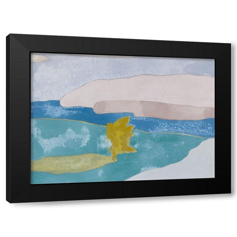 French Countryside II Black Modern Wood Framed Art Print with Double Matting by Delamater, Rob