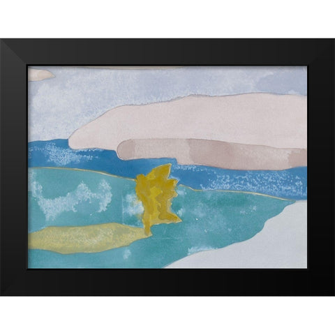 French Countryside II Black Modern Wood Framed Art Print by Delamater, Rob