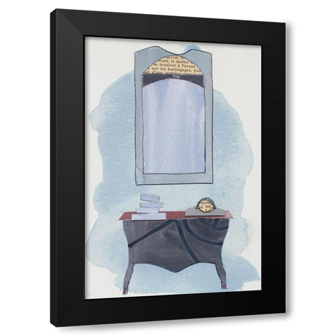 Chateau Interior II Black Modern Wood Framed Art Print with Double Matting by Delamater, Rob