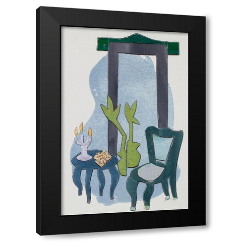 Chateau Interior IV Black Modern Wood Framed Art Print by Delamater, Rob