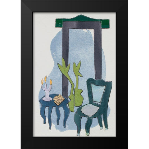 Chateau Interior IV Black Modern Wood Framed Art Print by Delamater, Rob