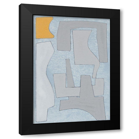 Elements of the Chateau III Black Modern Wood Framed Art Print with Double Matting by Delamater, Rob