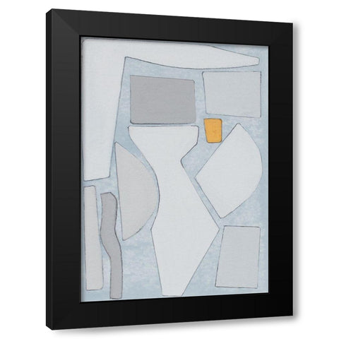 Elements of the Chateau IV Black Modern Wood Framed Art Print with Double Matting by Delamater, Rob