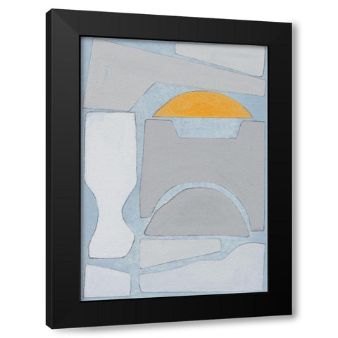 Elements of the Chateau V Black Modern Wood Framed Art Print by Delamater, Rob