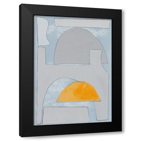 Elements of the Chateau VI Black Modern Wood Framed Art Print by Delamater, Rob